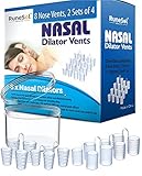 Runesol Dilatador Nasal Silicona, Dilatadores Nasales para Aliviar los Ronquidos, Abrir Fosas Nasales para el Ronquido, Antironquidos para Dormir Eficaz, Respirar Bien Separador Nariz, Antironquido