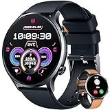 Reloj Inteligente Hombre Smartwatch con Llamadas: 1.42' Smart Watch Podómetro Presión Arterial Monitor de Sueño 100+ Modos Deporte Impermeable Pulsera Actividad Reloj Deportivo Hombre para Android iOS