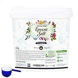 Nortembio Sal de Epsom 6 Kg. Fuente Concentrada de Magnesio Natural. Sal de Baño 100% Pura, sin Aditivos. Relajación Muscular y Buen Sueño. E-Book Incluido.