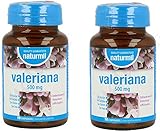 Naturmil Valeriana 500mg - Pack Doble 180 Comprimidos, Ayuda al Sueño y Relajación, Vegano, Sin Gluten