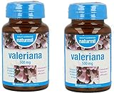 Naturmil Valeriana 500mg - Pack Doble 180 Comprimidos, Ayuda al Sueño y Relajación, Vegano, Sin Gluten