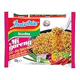 Indomie Fideos instantáneos, Mi Goreng Pedas, picante - 80 gr