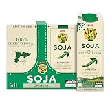 Vivesoy - Bebida Vegetal de Soja 100% Cultivo Local - Pack 6 x 1L