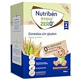 Nutribén innova ZERO 0% Cereales Sin Gluten | Arroz y Maiz | Alimento para Bebés a Partir de 4 Meses | 0% Azúcares Añadidos | Sin Trazas de Leche | 500g