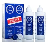 Avizor Oune Solución para limpieza y desinfección de lentes de contacto blandas, Pack 2 x 360 ml