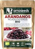 Arándanos Rojos Enteros BIO 1KG | Sin Azúcares Añadidos, Deshidratados | Endulzado con zumo de manzana | Primera Calidad