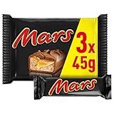 Mars Barrita de Chocolate con Leche, crema de turrón y caramelo, 3 x 45g