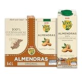 Vivesoy - Bebida Vegetal de Almendras 100% Cultivo Local - Pack 6 x 1L