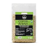 Drasanvi SPORT LIVE Copos de Avena Finos Integrales BIO | Fuente natural de proteínas y Vitaminas del grupo B y E | Alto contenido en Fibra | 1kg