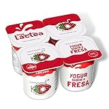 DIA LACTEA yogur sabor fresa pack 4 unidades 125 gr