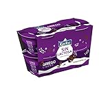 (6 PACK) DE 4 x 90 g. KAIKU Yogur griego ligero Sin lactosa SABORES VARIOS (REFRIGERADO) (STRACCIATELLA)