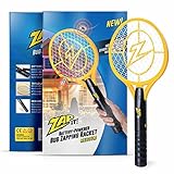 ZAP IT! Bug Zapper - Mosquito Bat Recargable para Mosquitos, Mosquitos y Moscas - 4000 voltios - Carga USB, luz LED súper Brillante para zapping en la Oscuridad - Seguro al Tacto (Mediano)