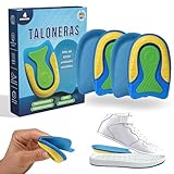 Pack de 4 Taloneras para Corregir la Fascitis Plantar y Espolón Calcaneo - Plantillas de Silicona para Hombre y Mujer - Pantilla de gel para espolones - Unisex