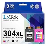 LxTek Remanufacturado Tinta 304XL Negro y Tricolor Compatible para HP 304 XL para HP Envy 5010 Cartuchos 5020 5030 5032 Deskjet 2620 2622 2630 2632 2633 2634 3720 3730 3733 3735 3750 3760 3762 3764