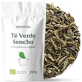 TE VERDE GRANEL Ecológico 200g (100 Tazas) | TE VERDE SENCHA en Formato Ahorro de China en Hojas Enteras REPLANTEA