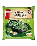 Findus Espinacas al Ajillo, Fuente de Fibra, Rápido de Preparar, 450g