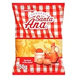 Santa Ana, Patatas fritas con sal estilo churrería, Producto de Aperitivo, Snack en bolsa individual de 150gr