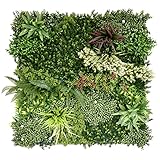 BONERVA | Jardín Vertical Bahamas (A+B+C) | Planta Artificial para decoración de Pared en Interior y terrazas | Pack 3 Piezas 100 x 100 cm (3m²) | Diseño estético para Decorar hogar o jardín