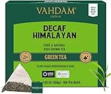 VAHDAM, Decaf Himalayan Té Verde (100 Piramidales Bolsitas De Té) 100% Pura Y Natural | Envasado Fresco En La India | Caliente, Frío O Como Kombucha